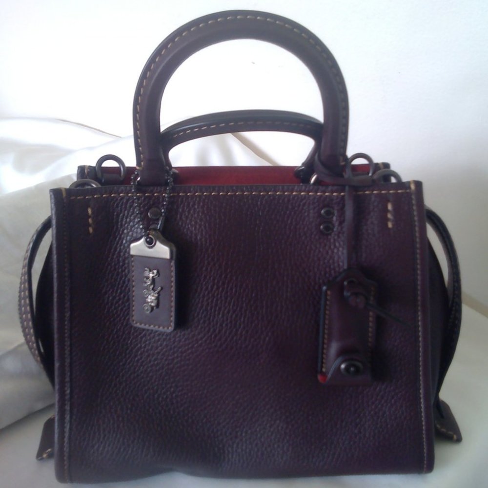 Coach Dark Purple Satchel